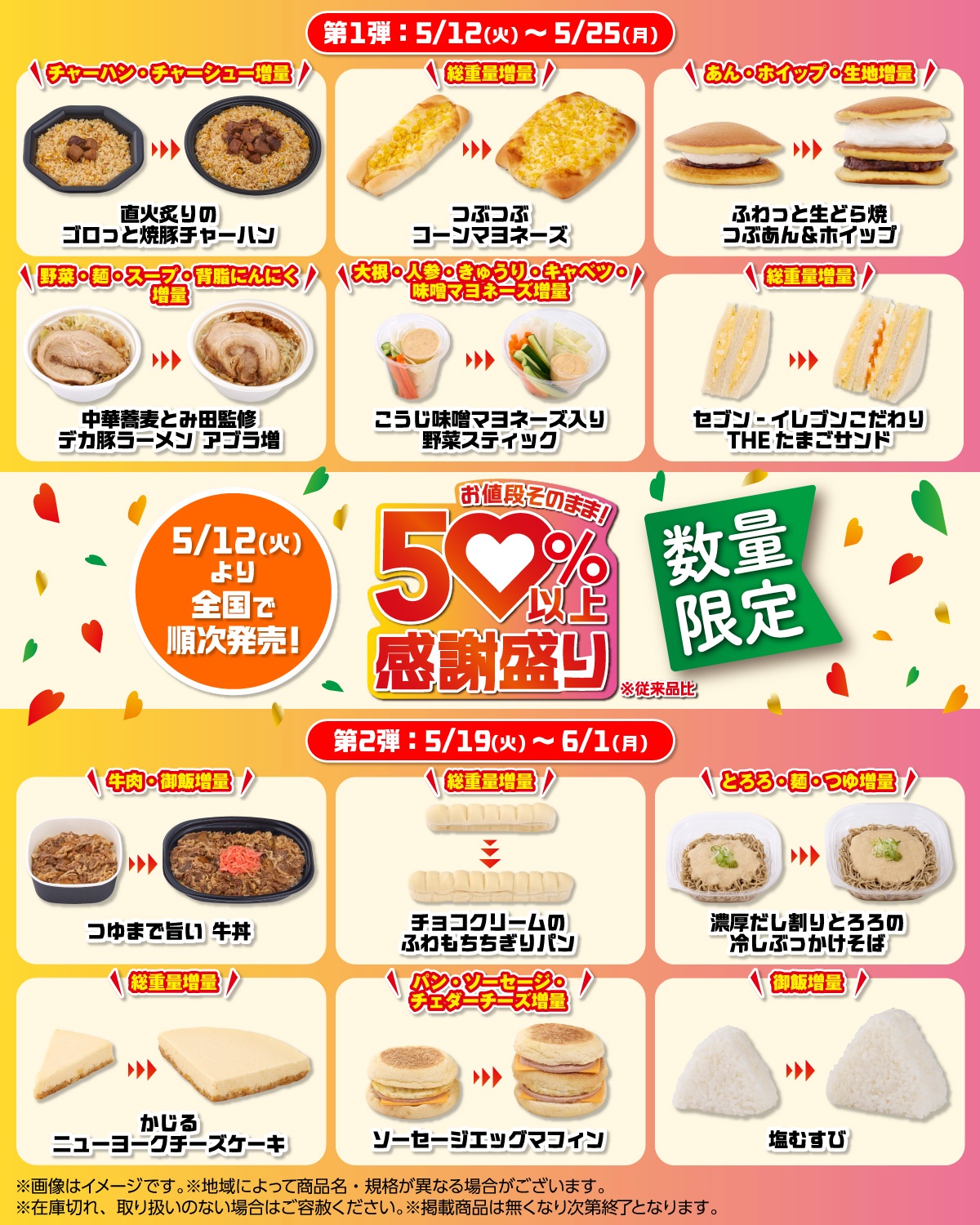 【速報】天下分け目の大戦「セブンイレブン」vs「ローソンストア」50%増量 対決www