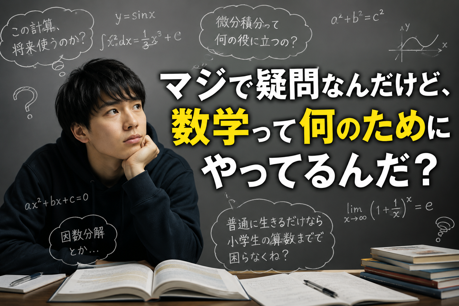 マジで疑問なんだけど、数学って何のためにやってるんだ?