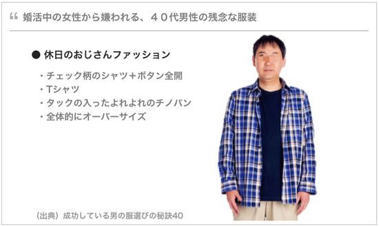 【画像】女性から嫌われる「40代男のありがちな服装」がこちらｗｗｗ