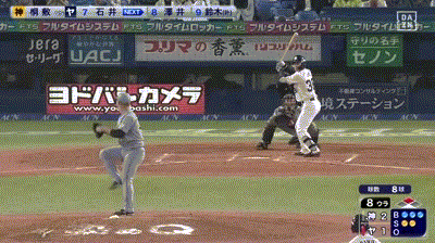 【ヤクルト対阪神8回戦】ヤクルトが8回裏に逆転！石井巧が同点タイムリー！さらに1アウト満塁から古賀優大の押し出し死球で勝ち越し！！！！！！！！