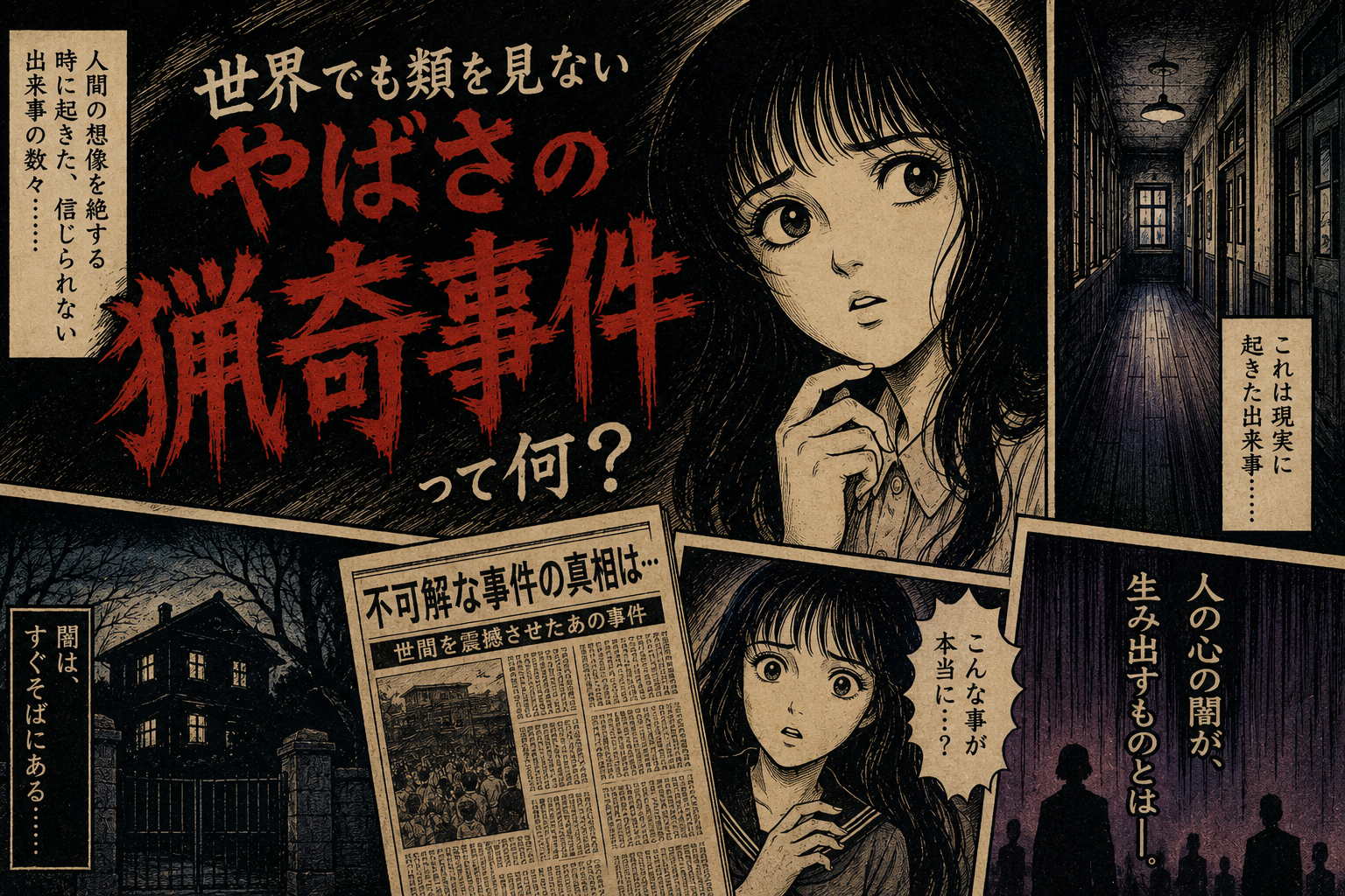 【戦慄】世界でも類を見ないレベルの“猟奇事件”って何がある？闇深すぎる未解決事件・異常犯罪を挙げてけ…